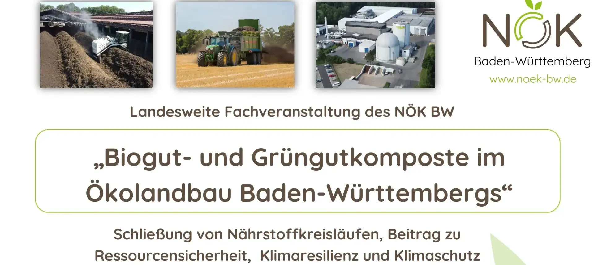Landesweite Fachveranstaltung des Netzwerk Ökolandbau und Kompost Baden-Württemberg